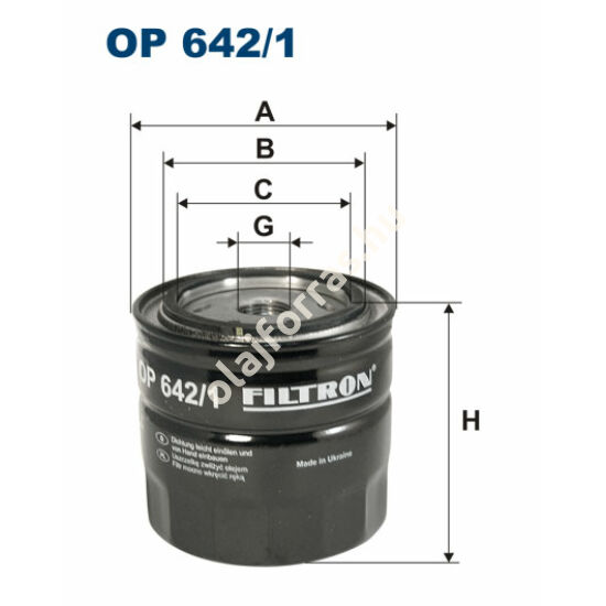 OP642/1 Filron olajszűrő