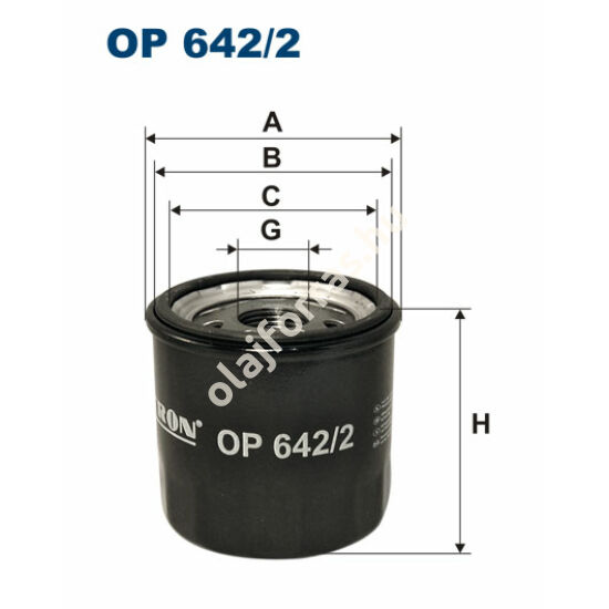 OP642/2 Filron olajszűrő