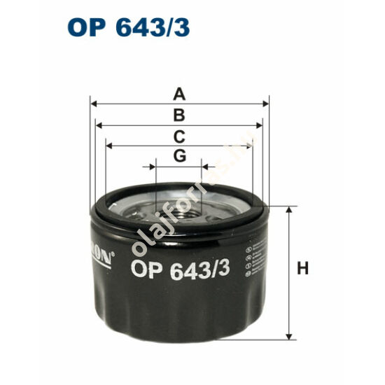 OP643/3 Filron olajszűrő