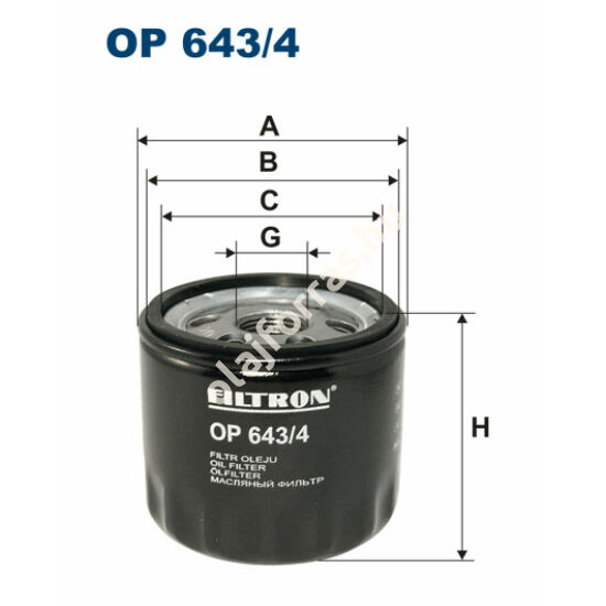 OP643/4 Filron olajszűrő
