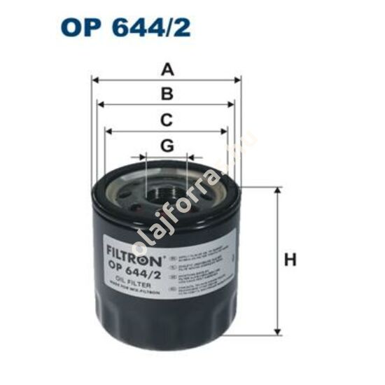 OP644/2 Filron olajszűrő