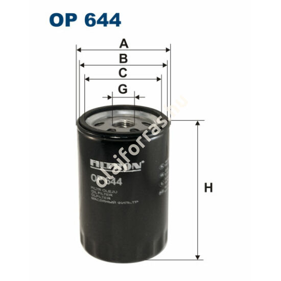 OP644 Filron olajszűrő