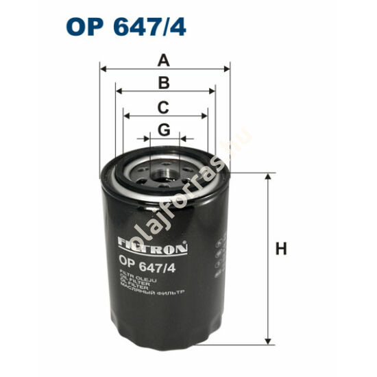 OP647/4 Filron olajszűrő