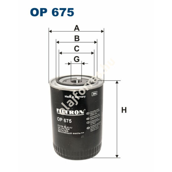 OP675 Filron olajszűrő