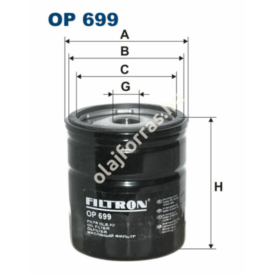 OP699 Filron olajszűrő