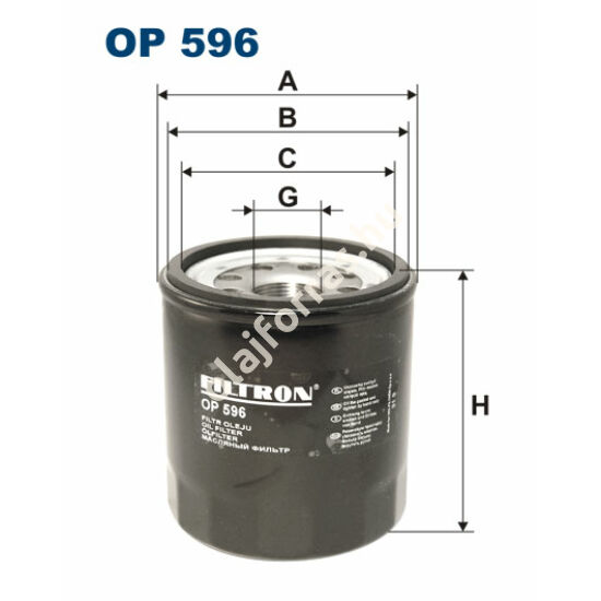 OP596 Filron olajszűrő