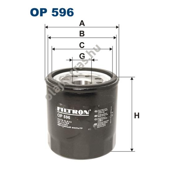 OP596 Filron olajszűrő