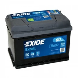 Exide Excell EB602 60Ah jobb+