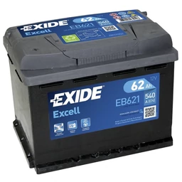 Exide Excell EB621 62Ah bal+