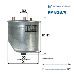 PP838/9 Filtron üzemanyagszűrő