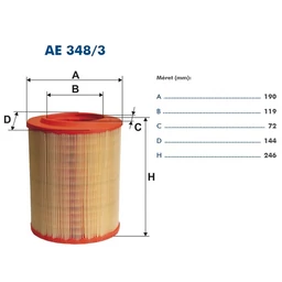 AE348/3 Filtron levegőszűrő
