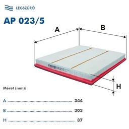 AP023/5  Filtron levegőszűrő