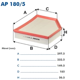 AP180/5 Filtron levegőszűrő