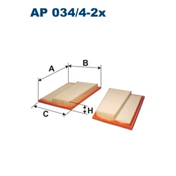 AP034/4-2X Filtron levegőszűrő