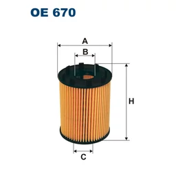OE670 Filron olajszűrő