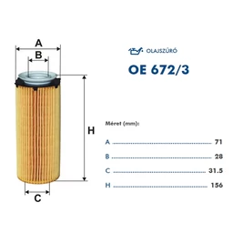 OE672/3 Filron olajszűrő