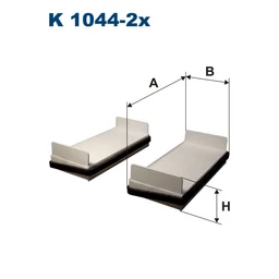 K1044-2x Filtron pollenszűrő