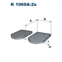 K1069A-2x Filtron pollenszűrő