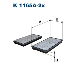 K1165A-2x Filtron pollenszűrő