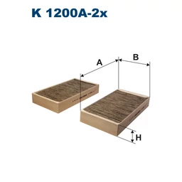 K1200A-2x Filtron pollenszűrő