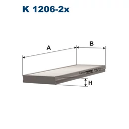 K1206-2x Filtron pollenszűrő
