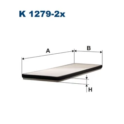 K1279-2x Filtron pollenszűrő