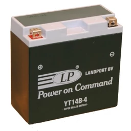 Landport YT14B-4 12Ah bal+ 12V (gyárilag zárt)