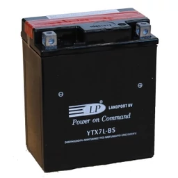 Landport YTX7L-BS 6Ah jobb+ 12V (felitatott) Landport YTX7L-BS 6Ah jobb+ 12V (felitatott)