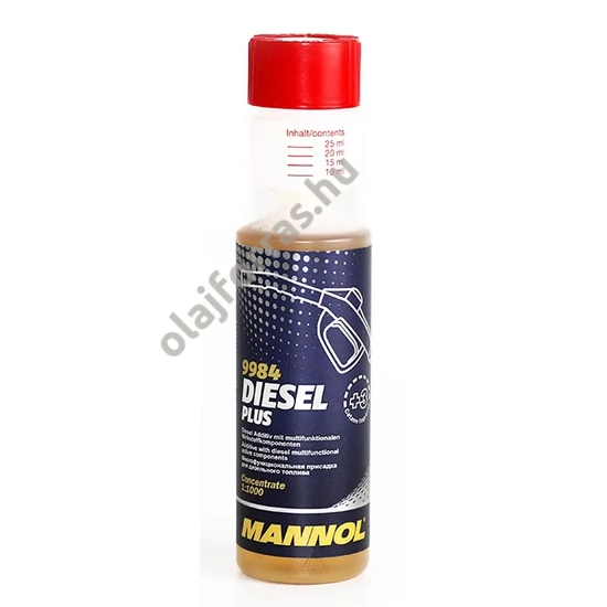 Mannol diesel plus üzemanyag rendszer tisztító adalék 250ml (9984)