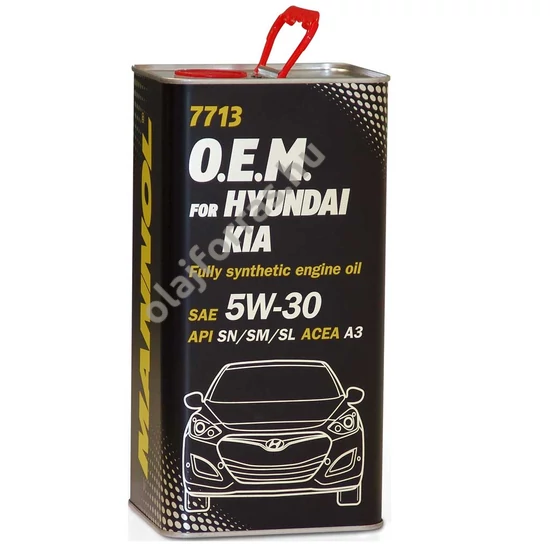Mannol 7713 for Korean Cars 5W-30 4L (Hyundai Kia)