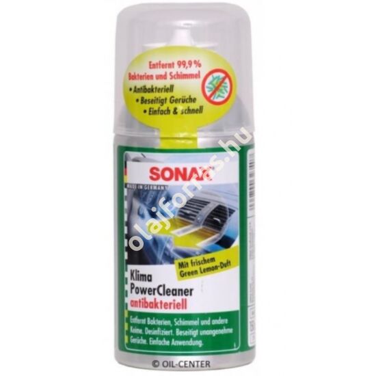 Sonax klíma tisztító spray green-lemon 100ml
