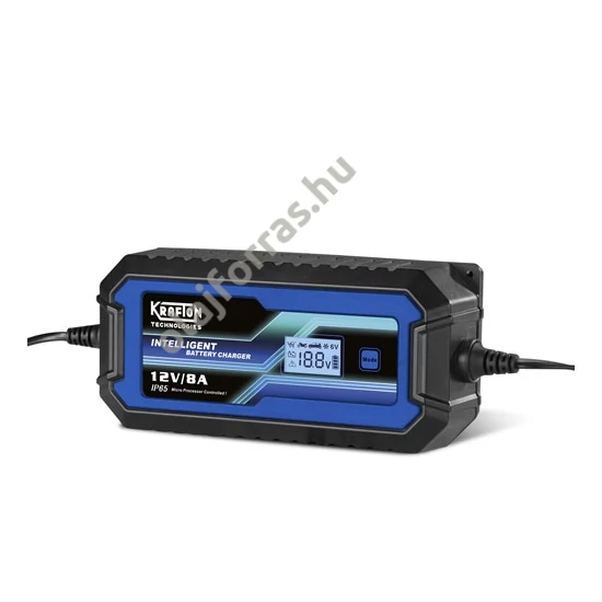 Krafton Inteligens Akkumulátortöltő 12V 8A