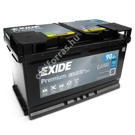 Exide Premium EA900 90Ah jobb+
