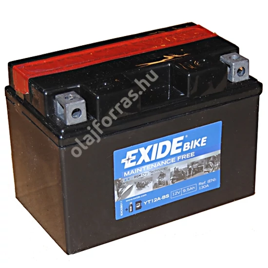 Exide ET12A-BS 9,5Ah bal+ 12V (felitatott)