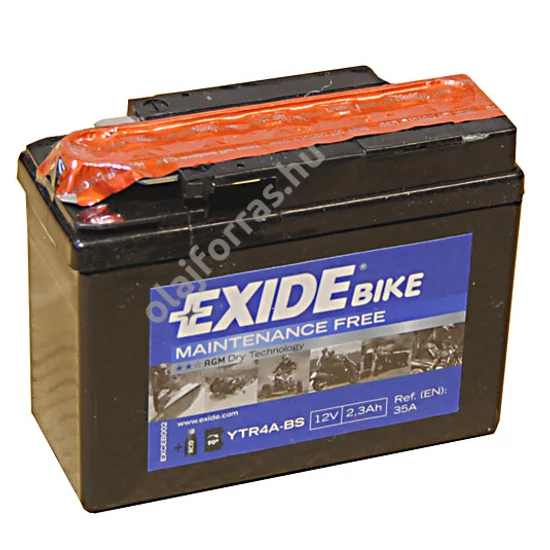Exide ETR4A-BS 2,3Ah jobb+ 12V (felitatott)
