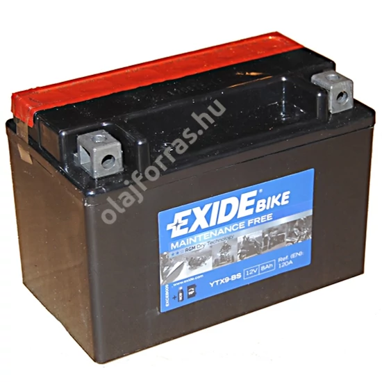 Exide ETX9-BS 8Ah bal+ 12V (felitatott) 