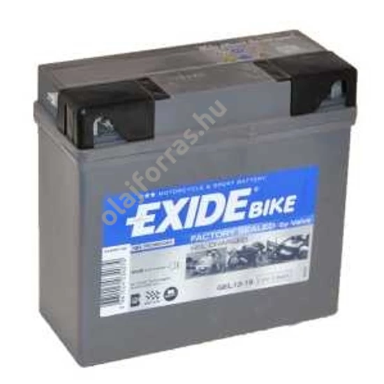 Exide G19 19Ah/170A jobb+ 12V (felitatott)