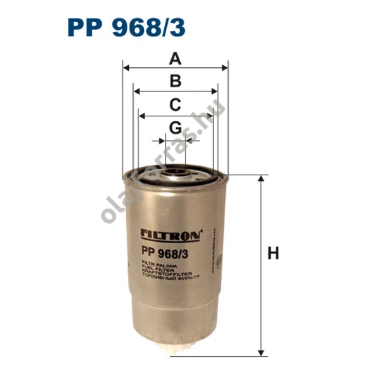 PP968/3 Filtron üzemanyagszűrő
