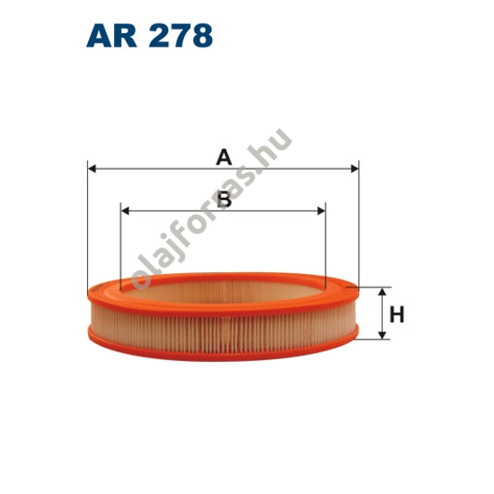 AR278 Filtron levegőszűrő