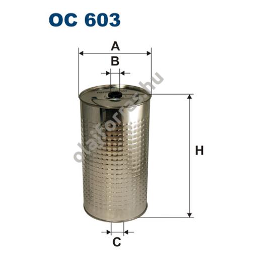 OC603 Filron olajszűrő