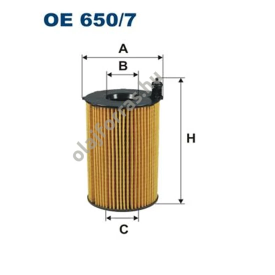 OE650/7 Filron olajszűrő