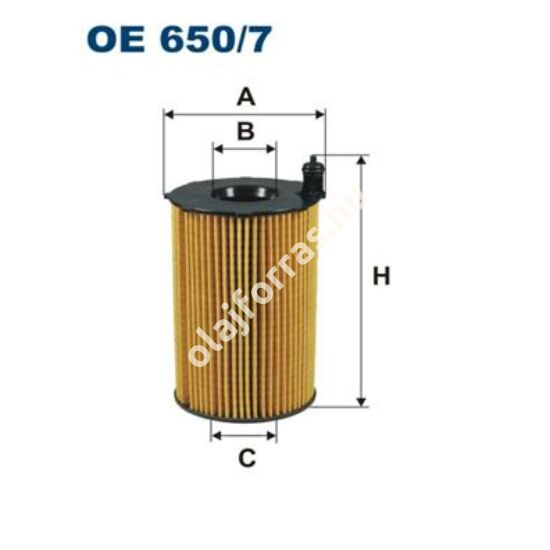 OE650/7 Filron olajszűrő