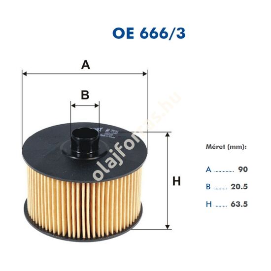 OE666/3 Filtron olajszűrő