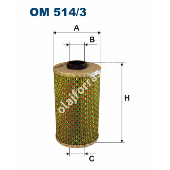 OM514/3 Filron olajszűrő