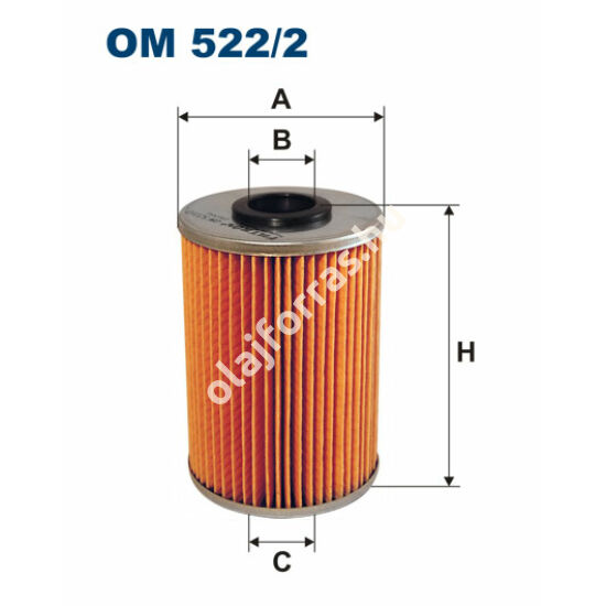 OM522/2 Filron olajszűrő