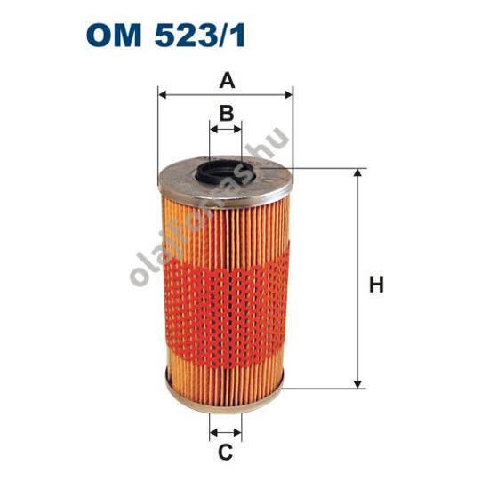 OM523/1 Filron olajszűrő