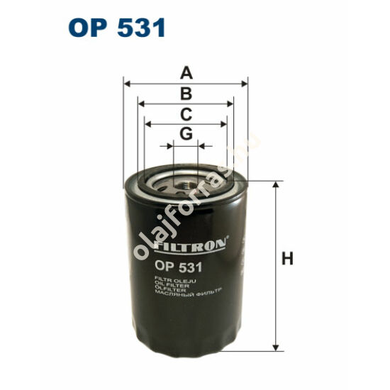 OP531 Filron olajszűrő
