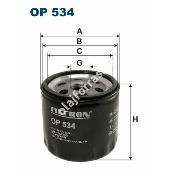 OP534 Filron olajszűrő