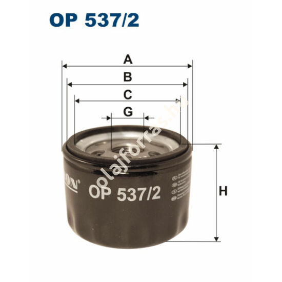 OP537/2 Filron olajszűrő