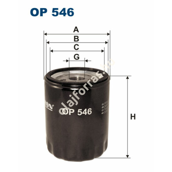 OP546 Filron olajszűrő